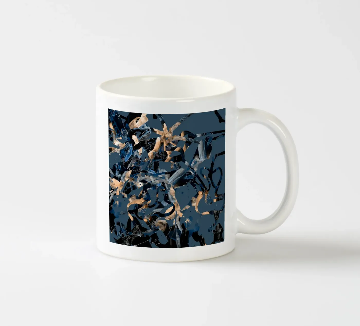 flowers ceramic mug by Giulio Iurissevich