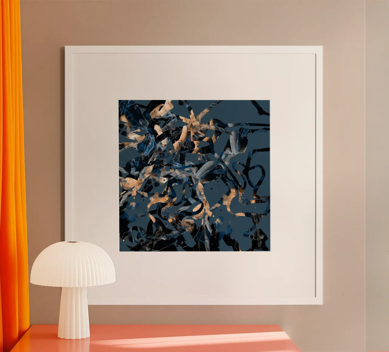 fiori poster con telaio in legno da Giulio Iurissevich