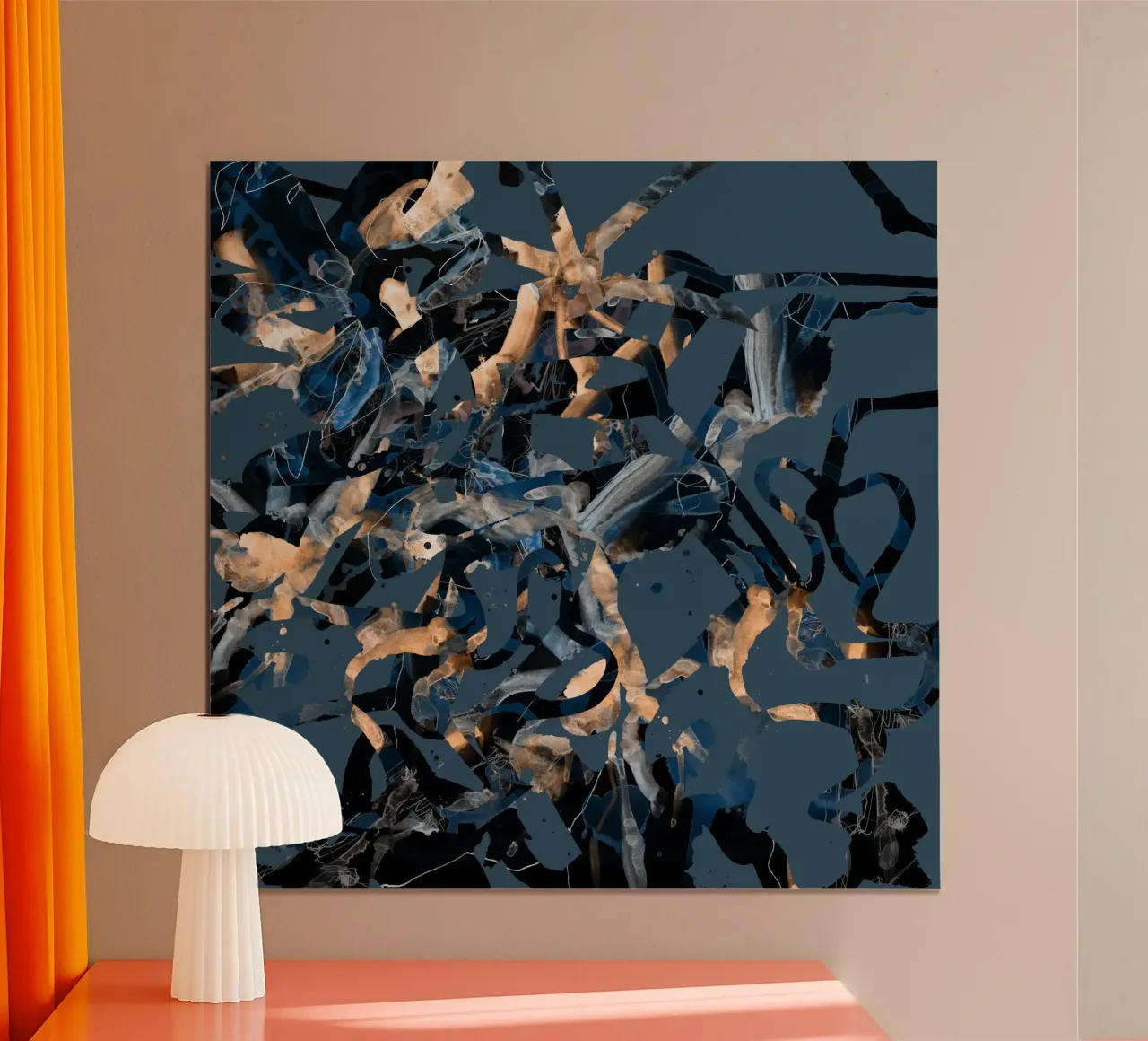 fiori poster con telaio in legno da Giulio Iurissevich