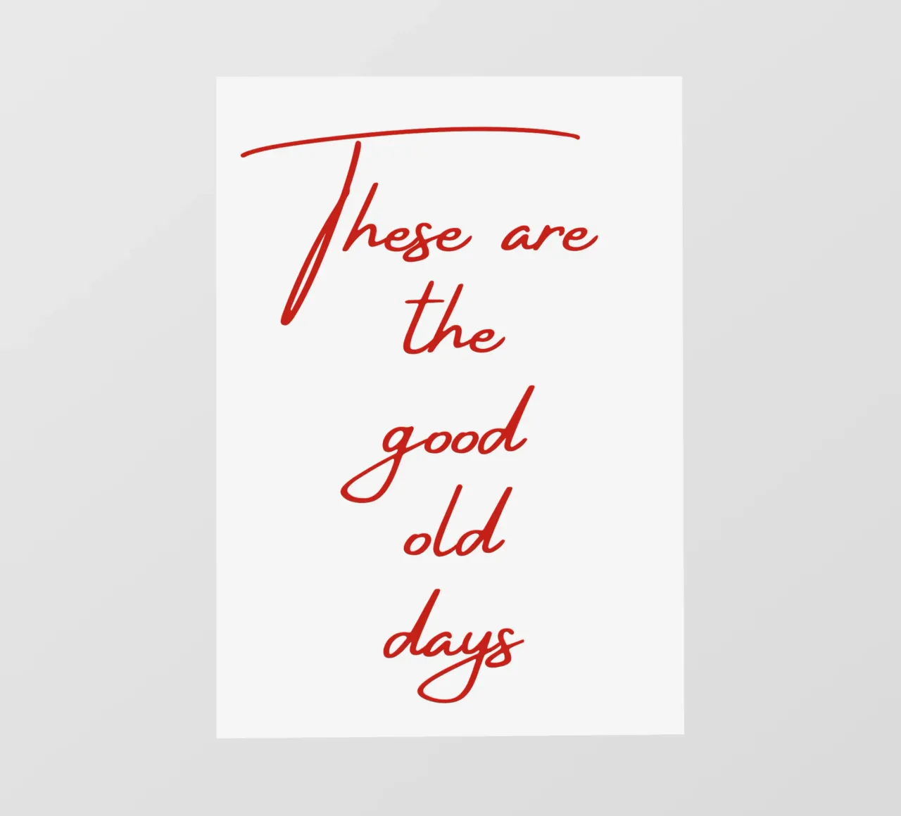 Questi sono i bei tempi andati telo in pvc da pdigitalprints