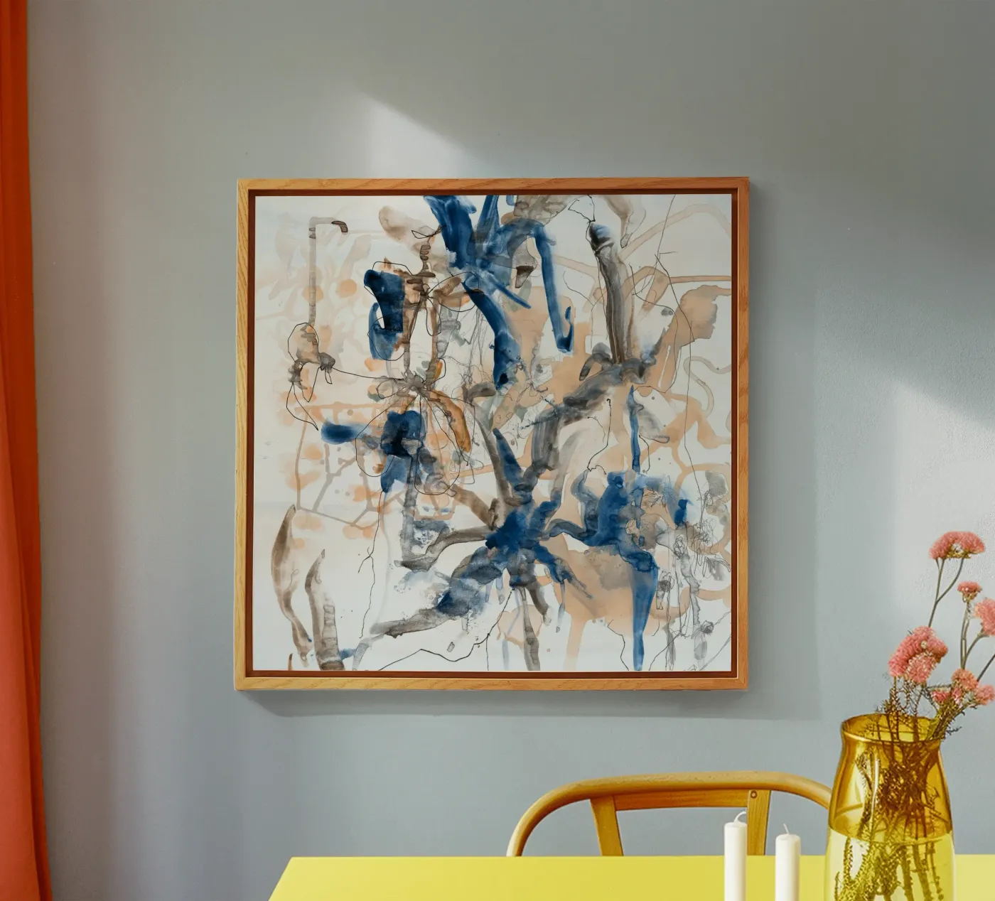 flower splash acryl van Giulio Iurissevich