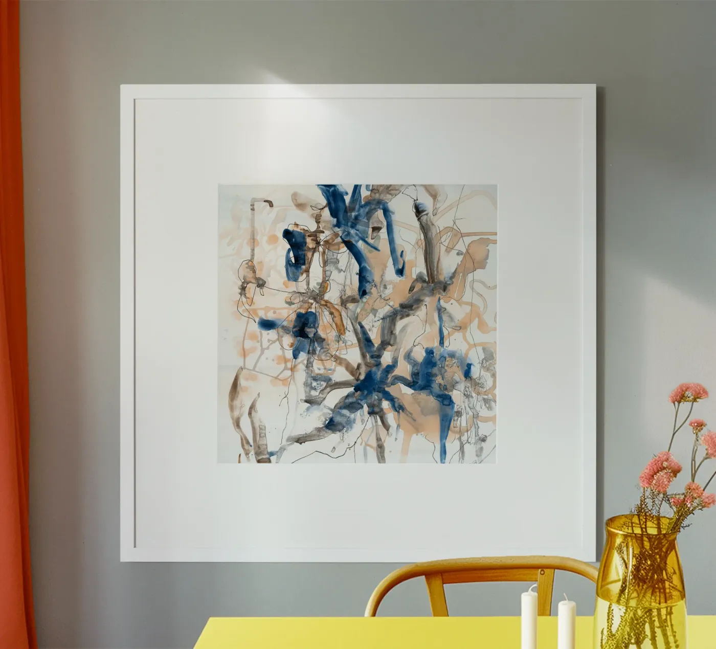 flower splash poster van Giulio Iurissevich