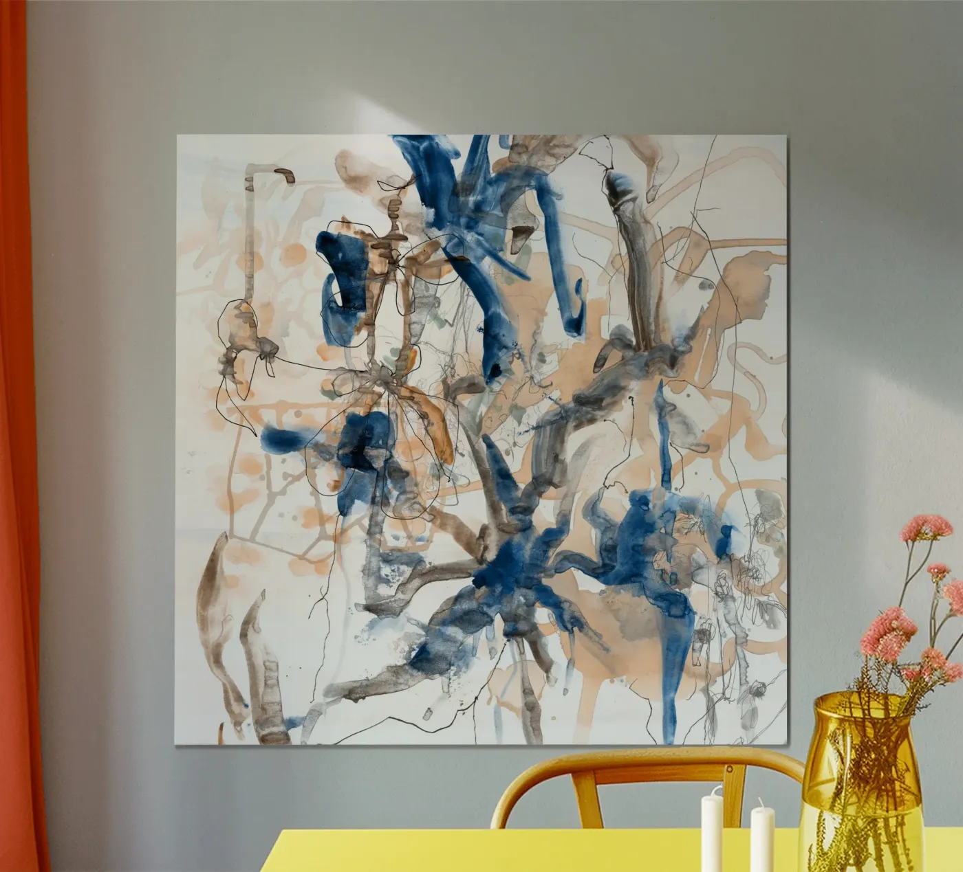 flower splash poster van Giulio Iurissevich