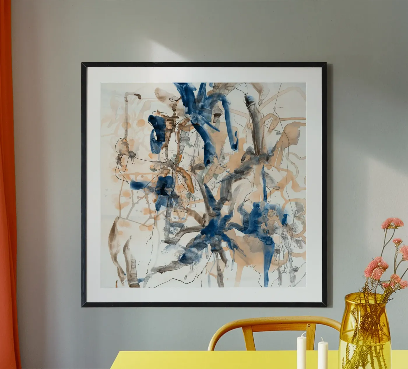 flower splash poster van Giulio Iurissevich