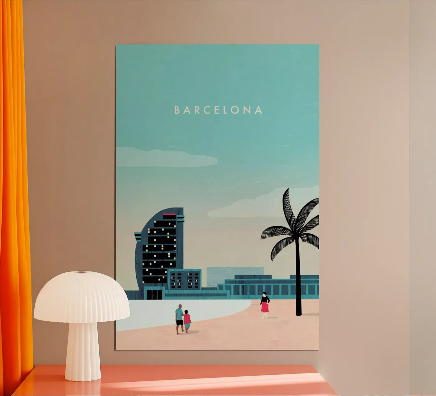 Barcelona poster by Katinka Reinke