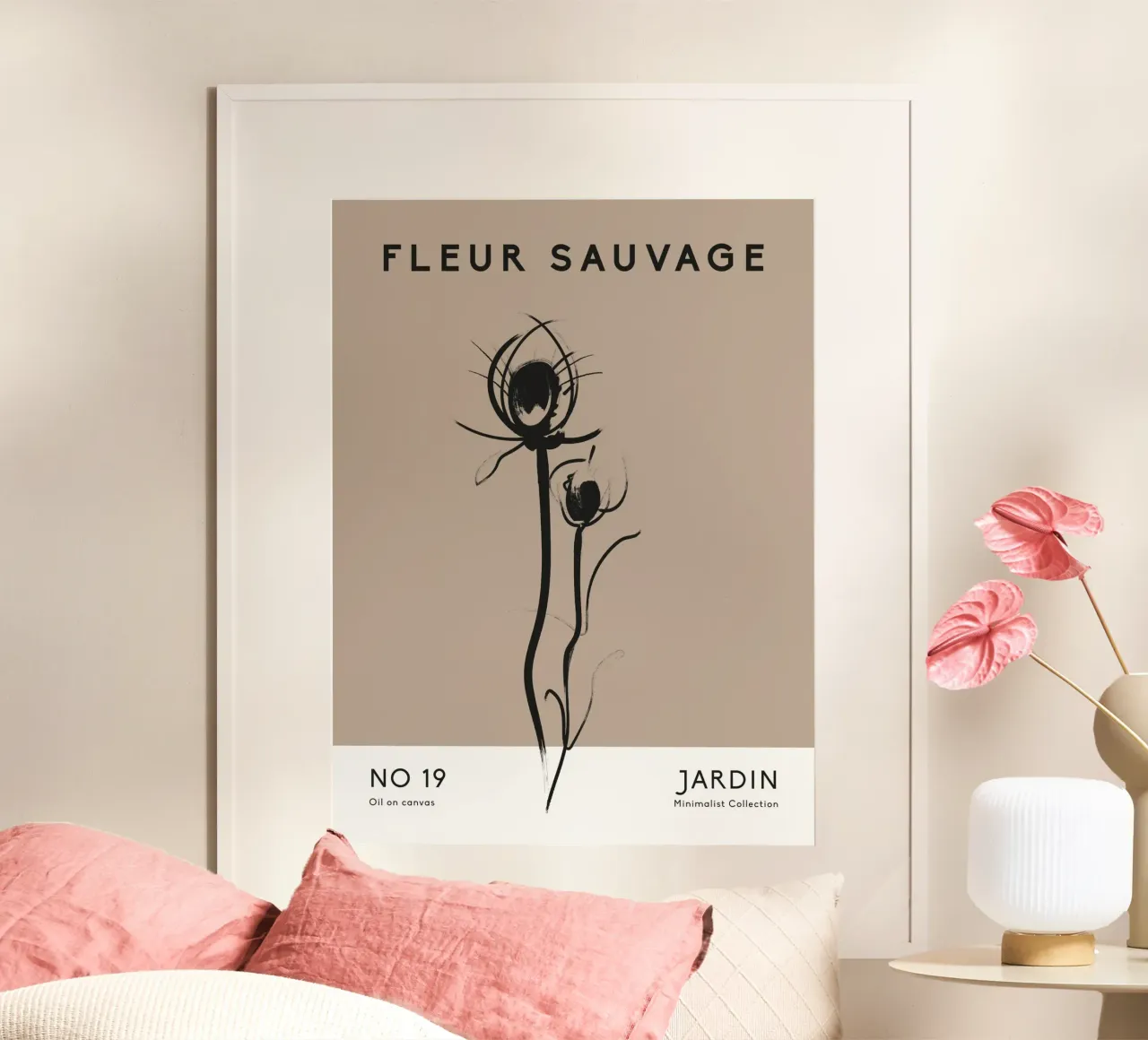 Harmonic Lines No 78 poster con telaio in plastica da treechild