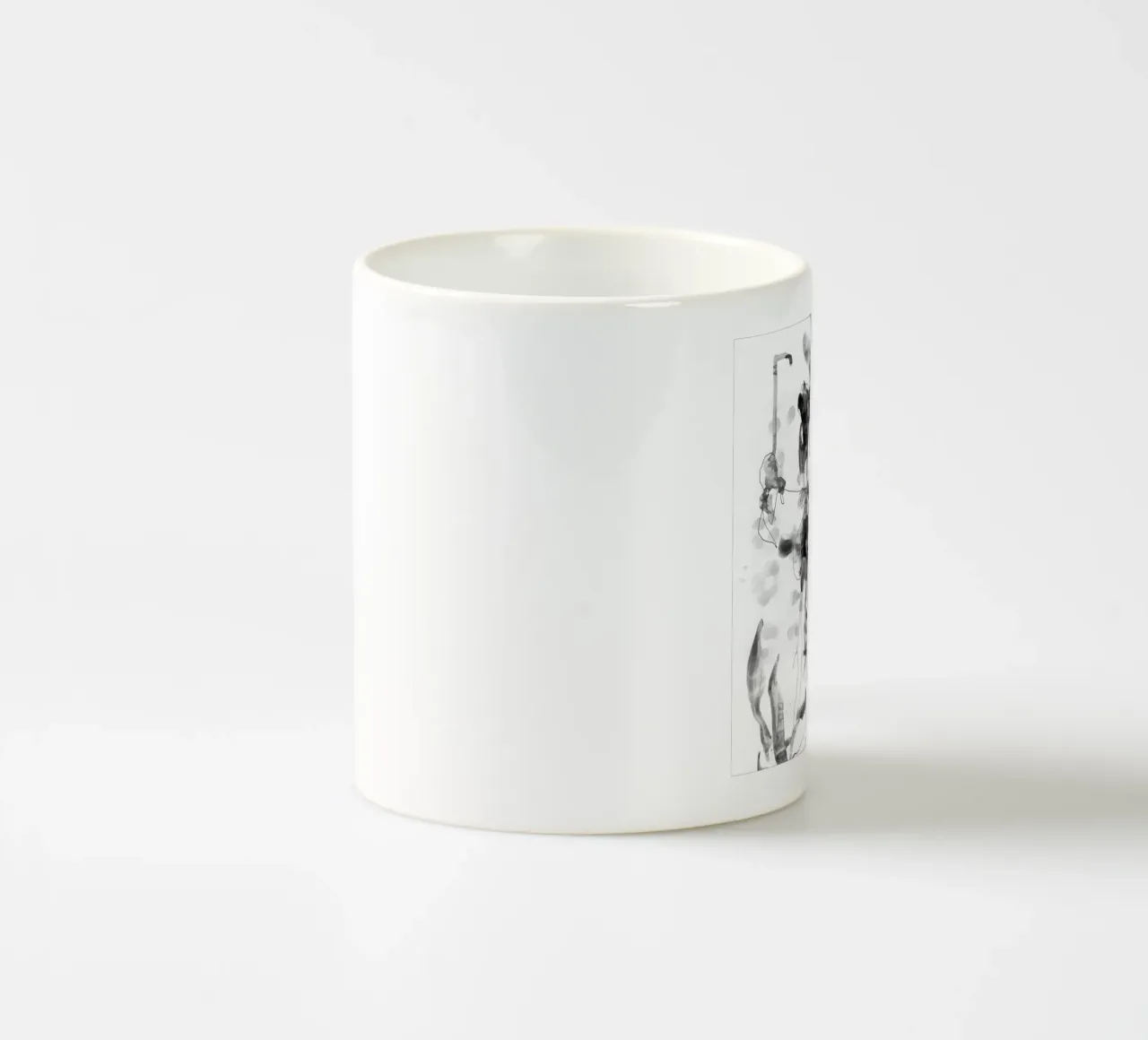 schizzo di fiori tazza in ceramica da Giulio Iurissevich