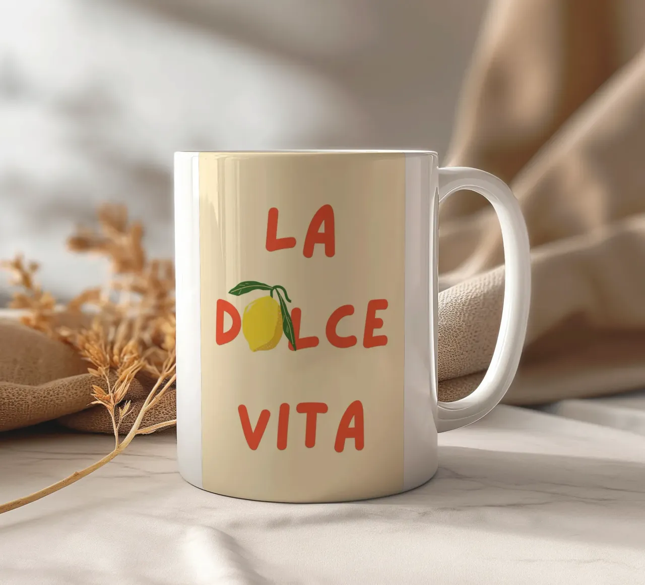 La dolce vita tazza in ceramica da pdigitalprints