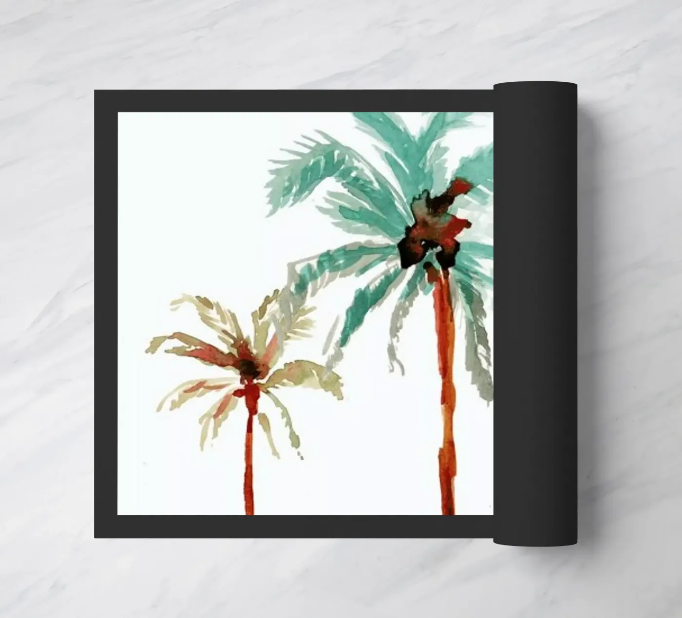 Palm Tree 1 doormat by Farina Kuklinski