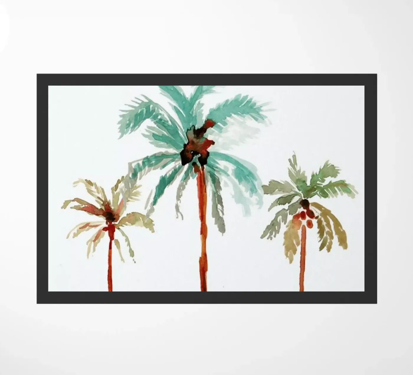 Palm Tree 1 doormat by Farina Kuklinski