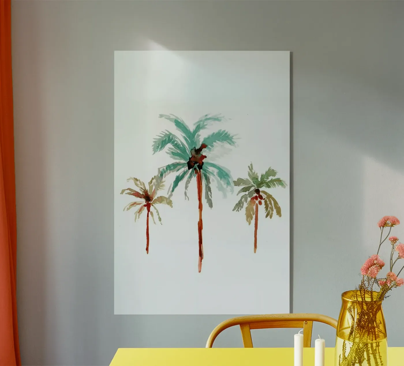 Palm Tree 1 acryl van Farina Kuklinski