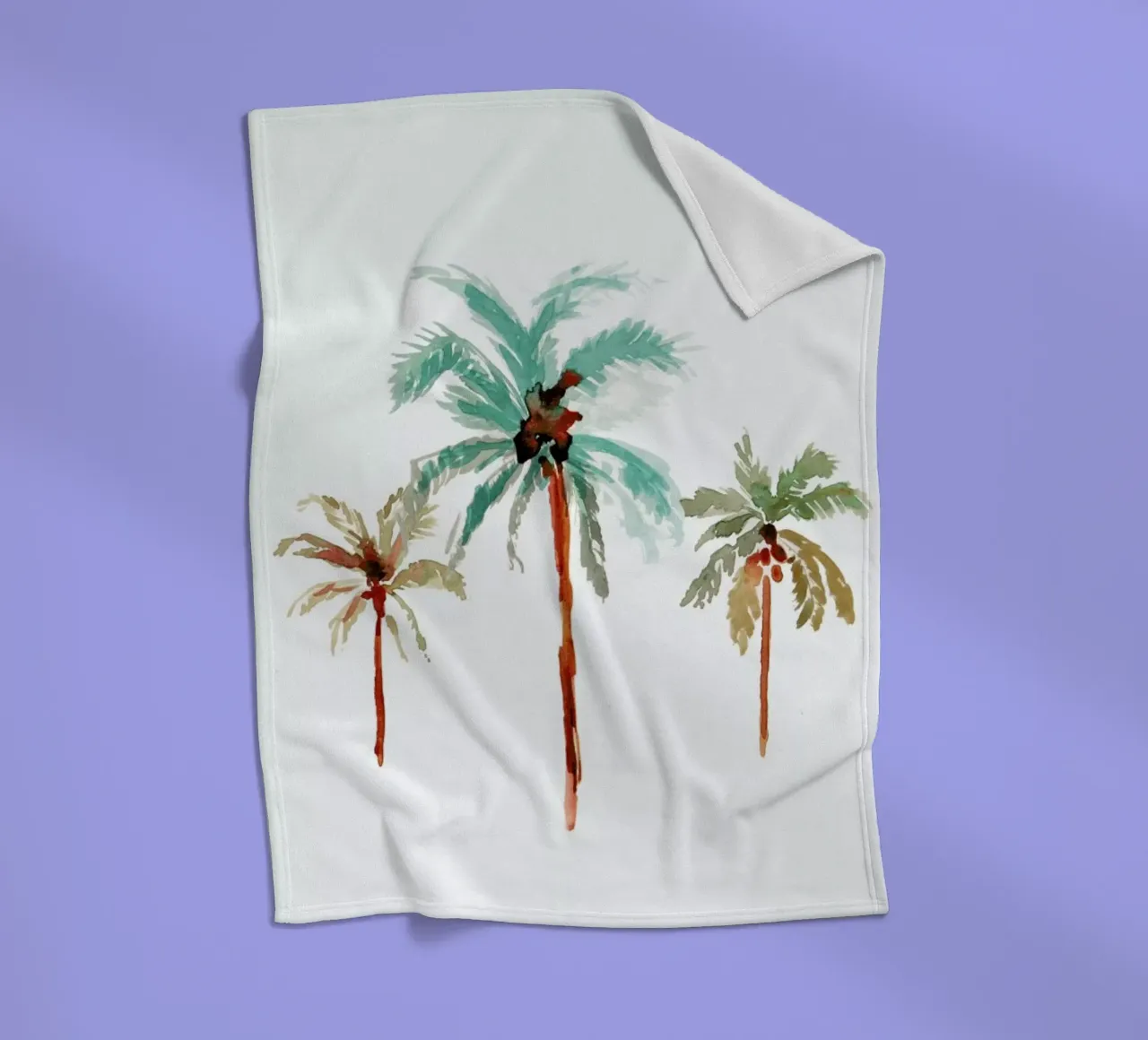 Palm Tree 1 coperta in pile da Farina Kuklinski