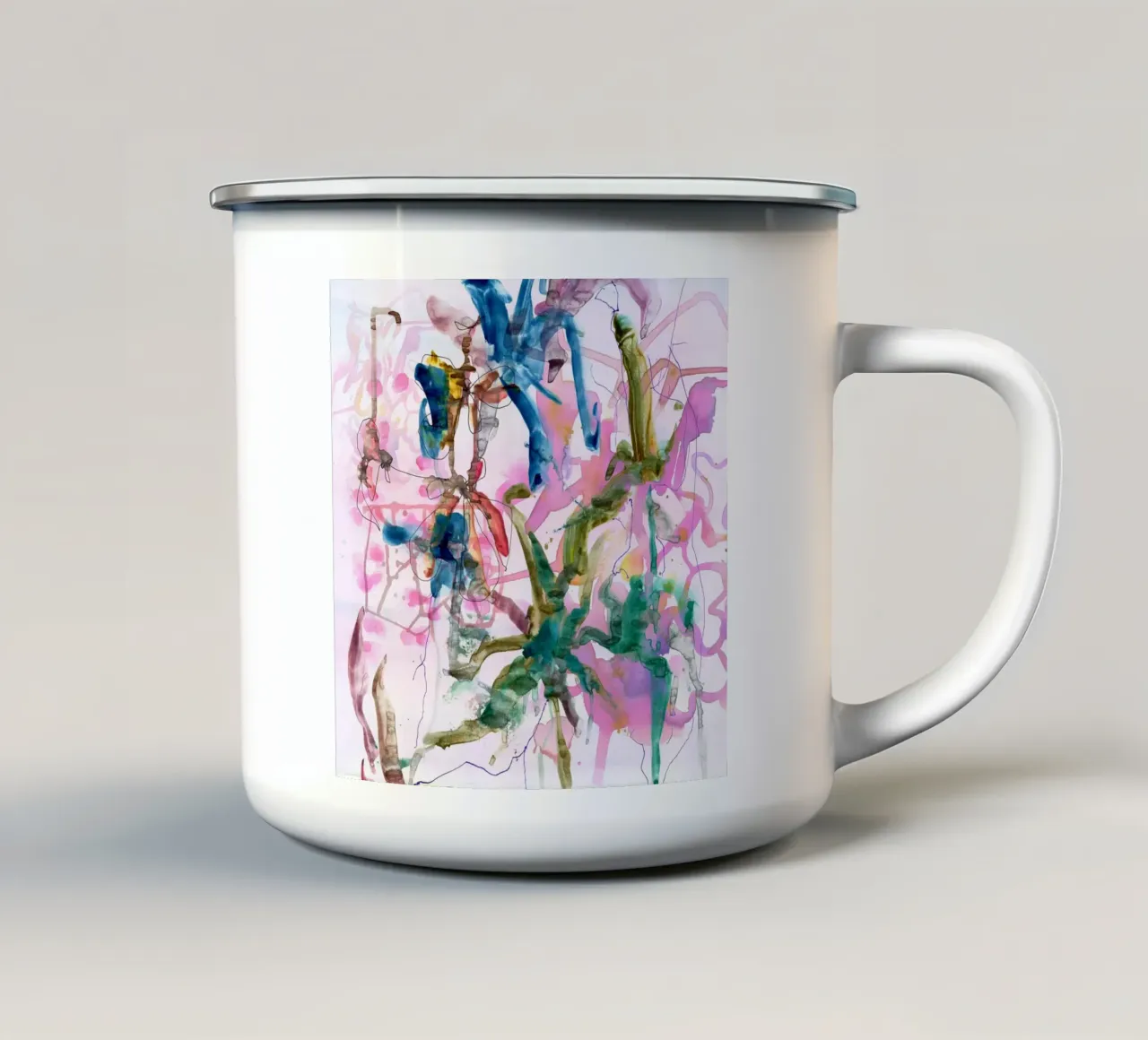 schizzo44 tazza in smalto da Giulio Iurissevich