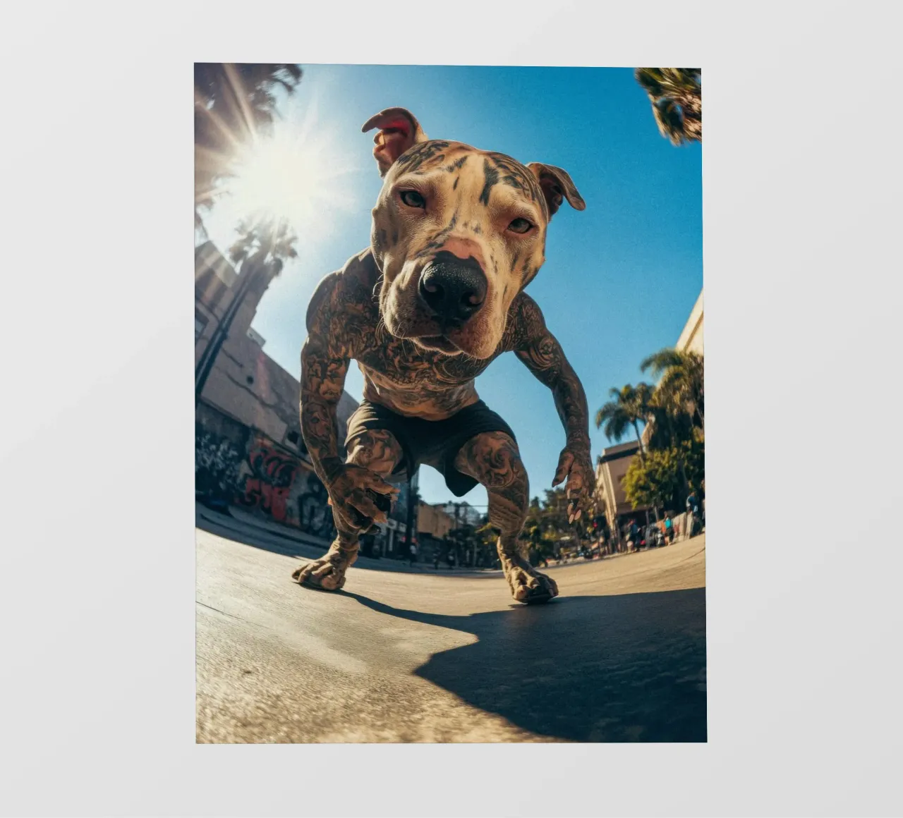 Blaze fotobehang van Affiches Chien Originales – Dogland