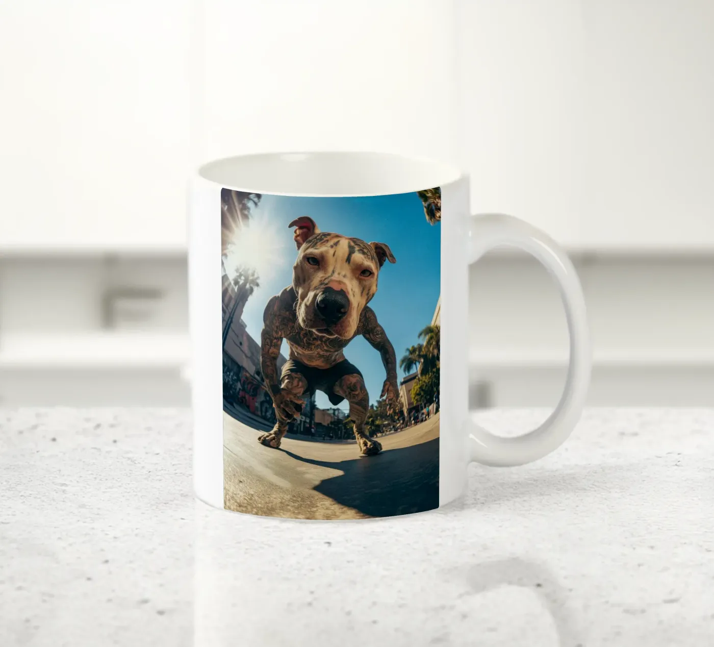 Blaze ceramic mug by Affiches Chien Originales – Dogland