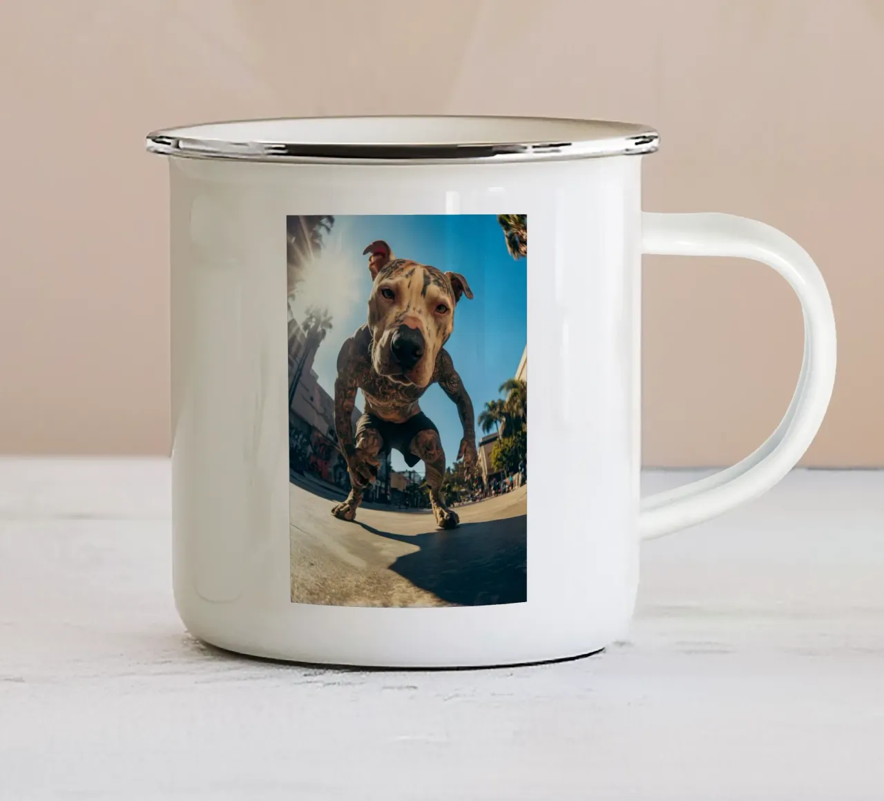 Blaze tazza in smalto da Affiches Chien Originales – Dogland