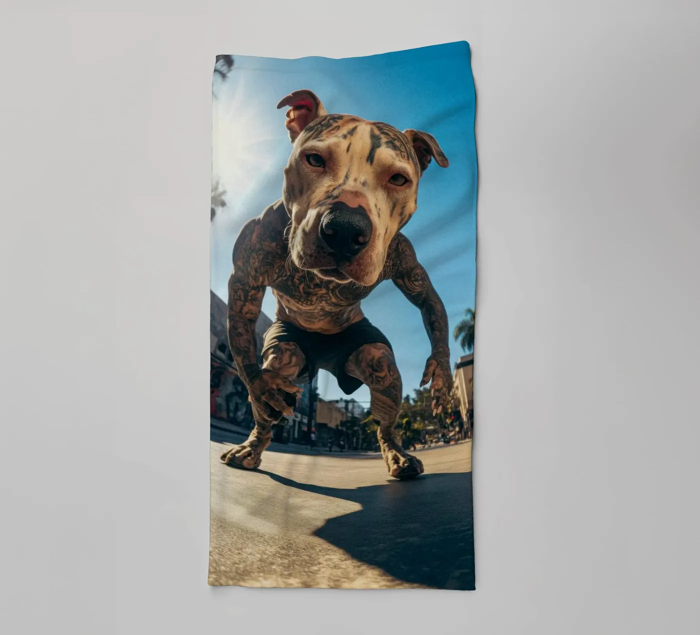 Blaze towel by Affiches Chien Originales – Dogland