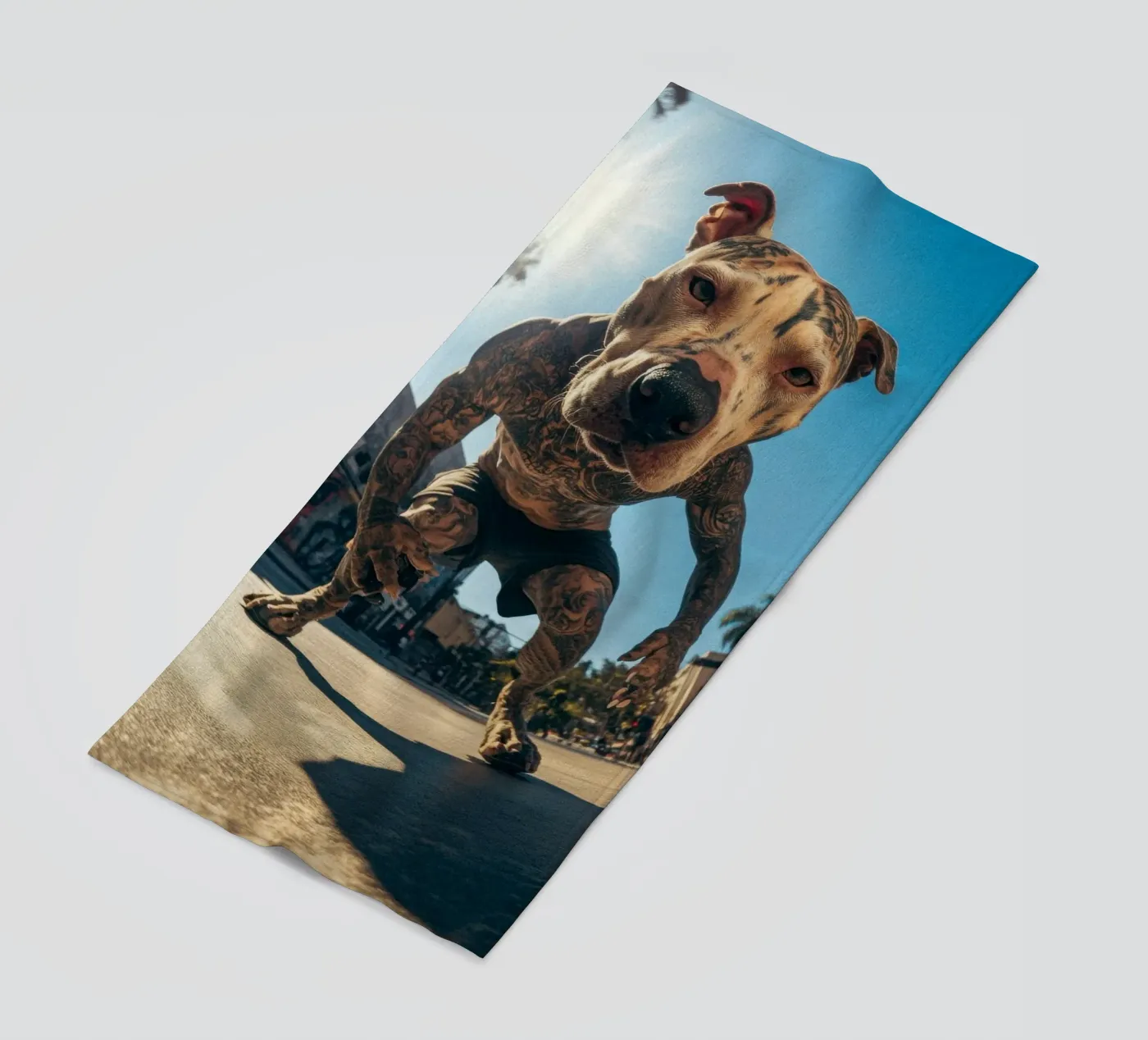 Blaze beach towel by Affiches Chien Originales – Dogland