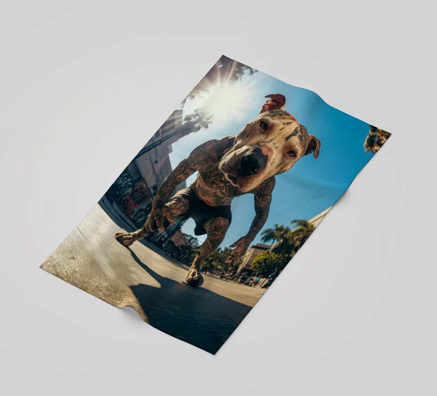 Blaze beach towel by Affiches Chien Originales – Dogland