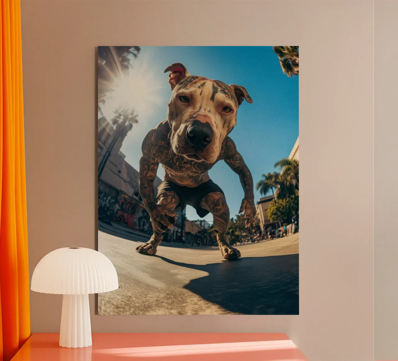 Blaze forex plate by Affiches Chien Originales – Dogland