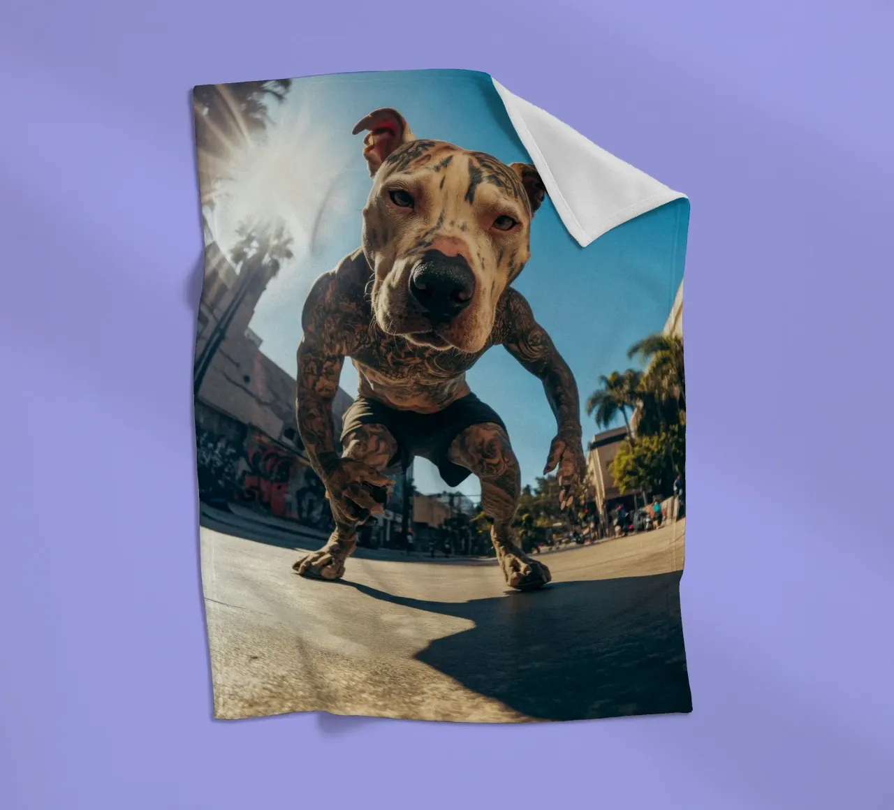 Blaze Fleecedecke von Affiches Chien Originales – Dogland