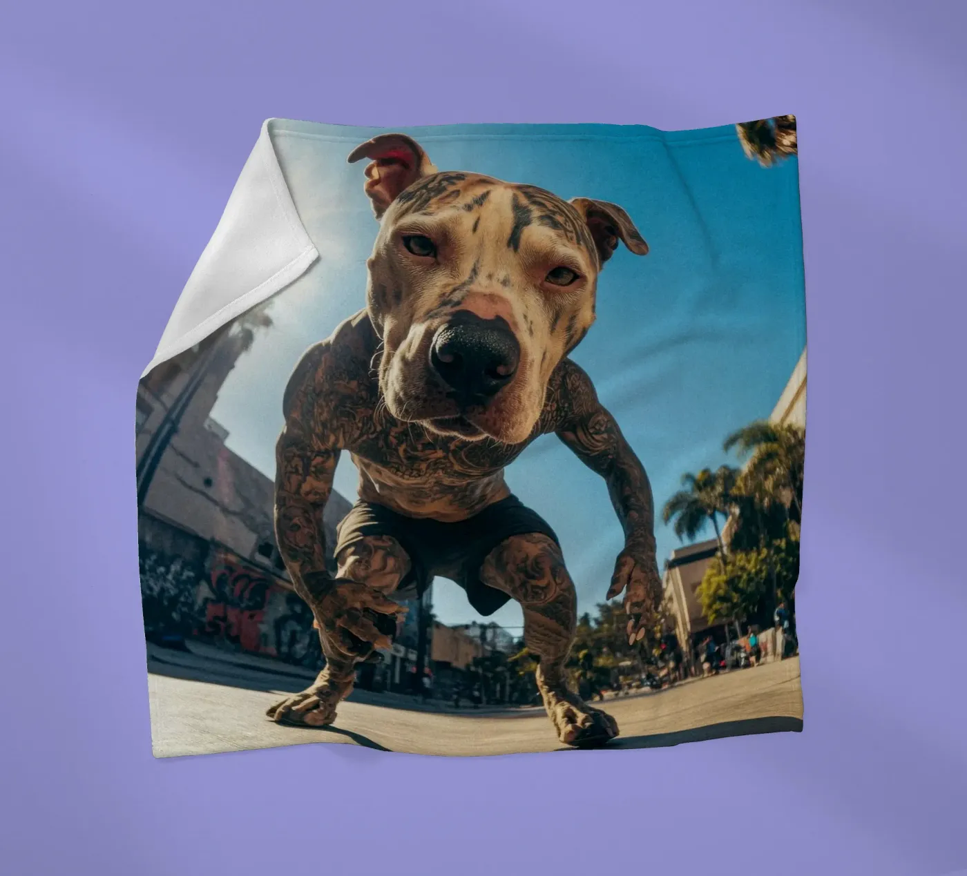 Blaze Fleecedecke von Affiches Chien Originales – Dogland