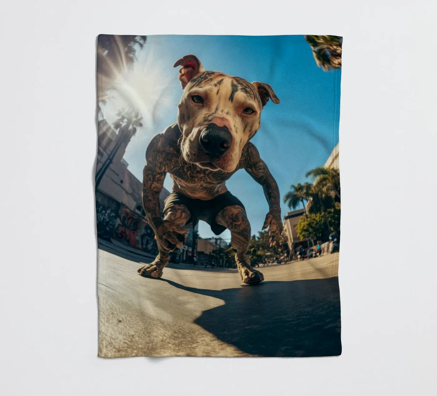 Blaze Fleecedecke von Affiches Chien Originales – Dogland