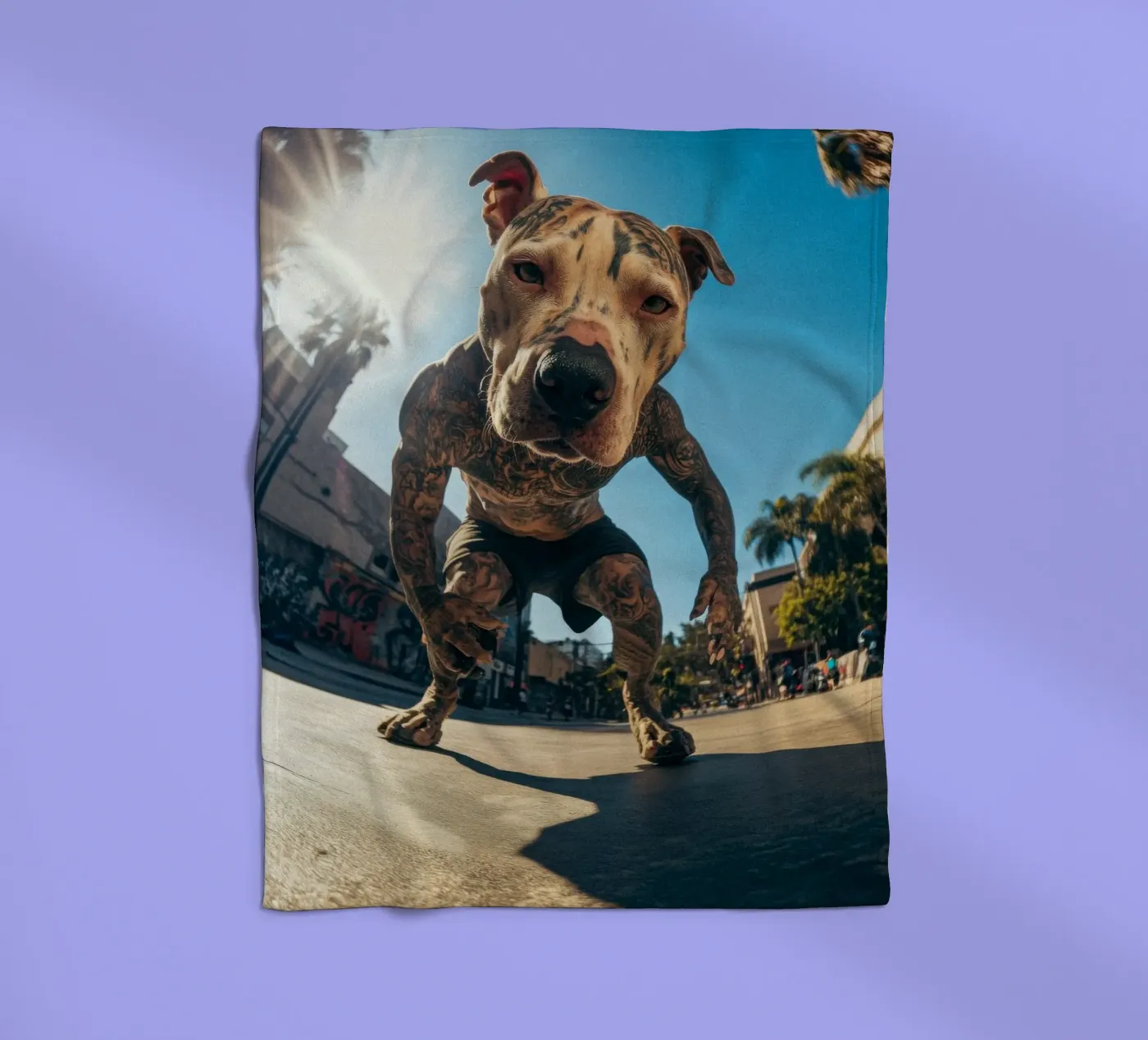 Blaze Fleecedecke von Affiches Chien Originales – Dogland