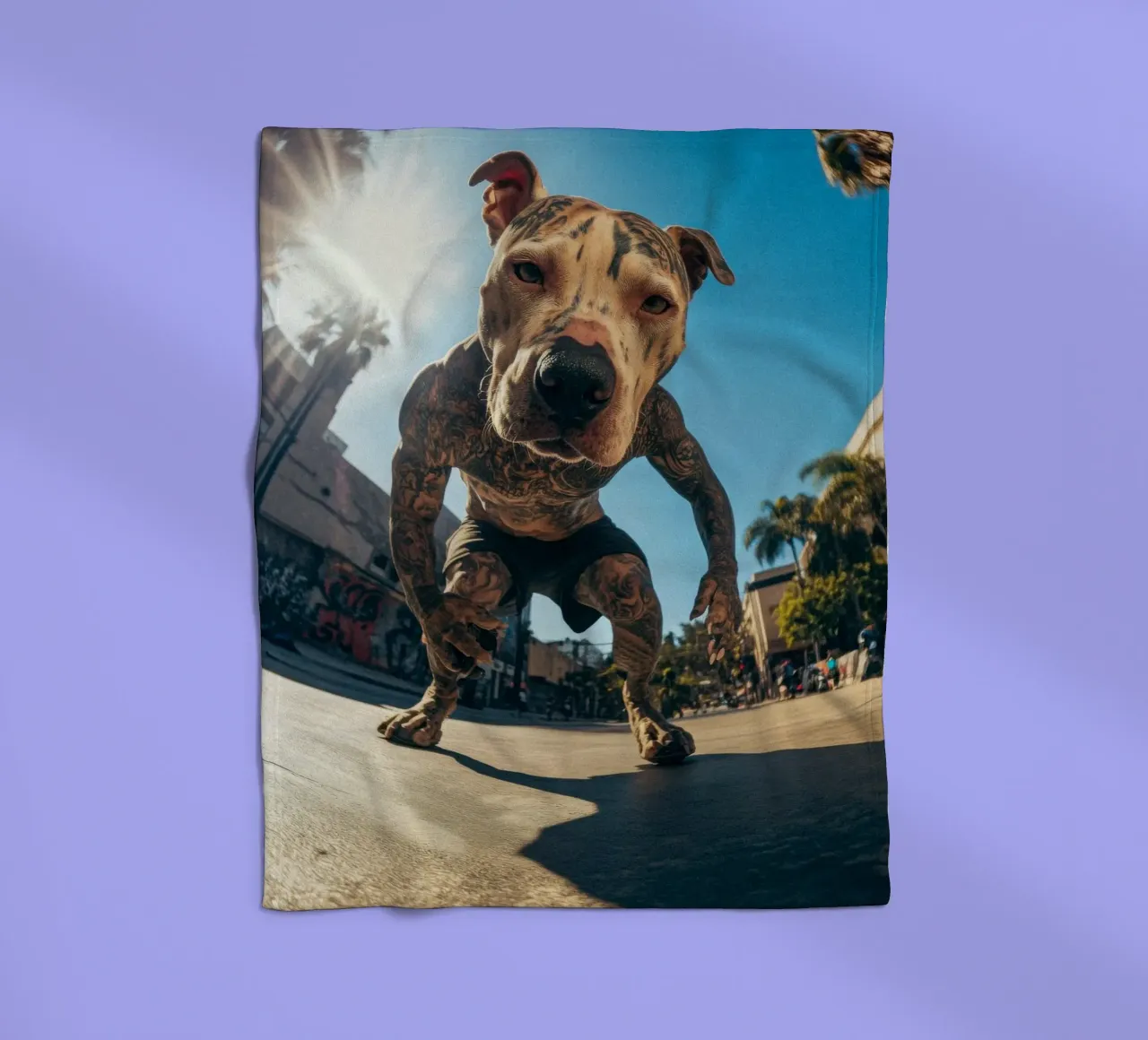 Blaze Fleecedecke von Affiches Chien Originales – Dogland