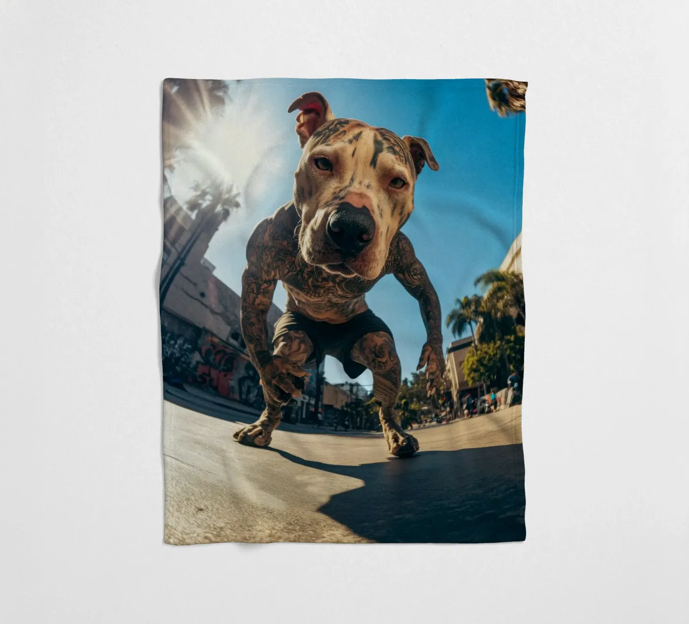 Blaze Fleecedecke von Affiches Chien Originales – Dogland