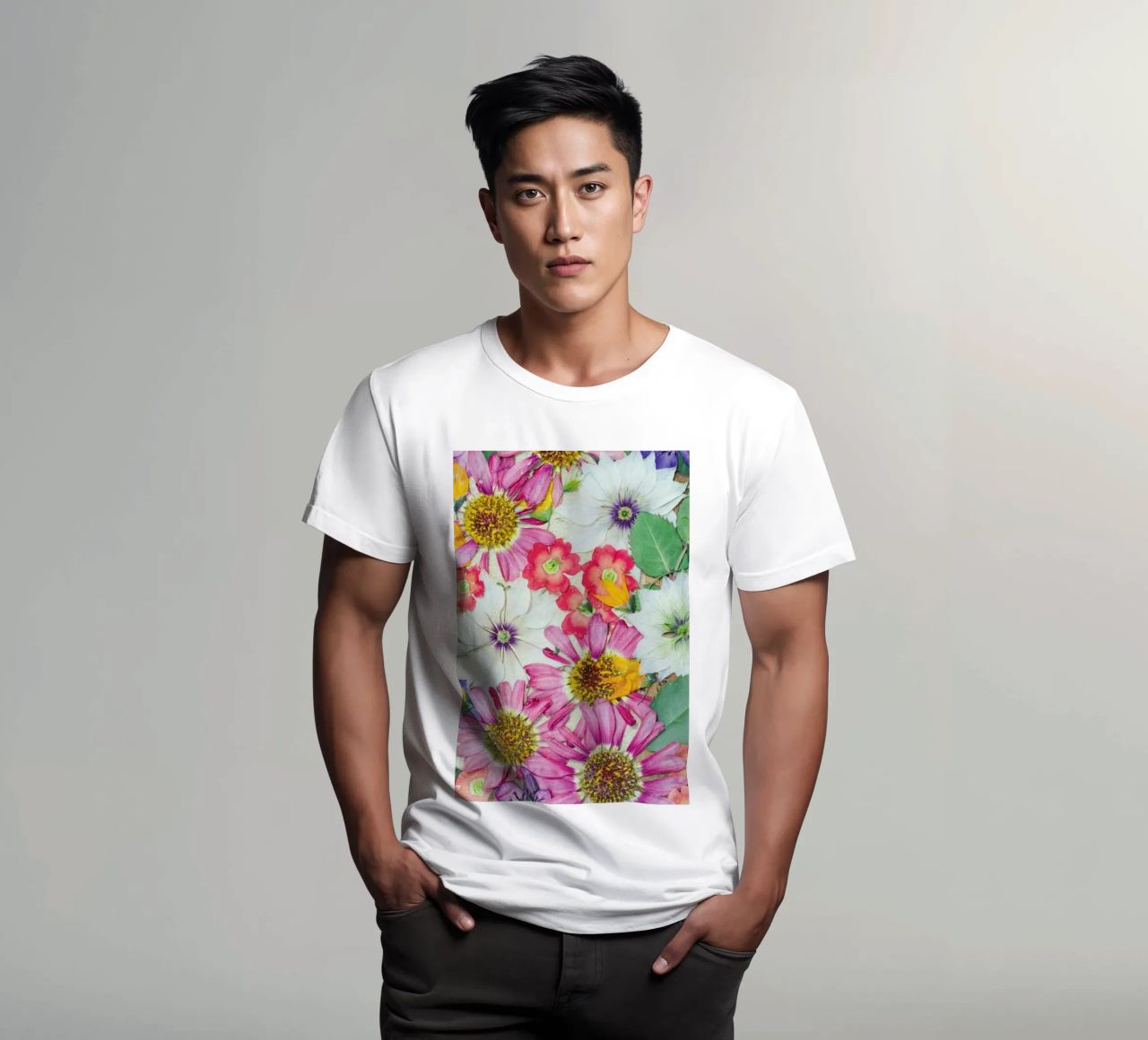 Fragile Flowers t-shirt da Curious Collections by Marielle Leenders