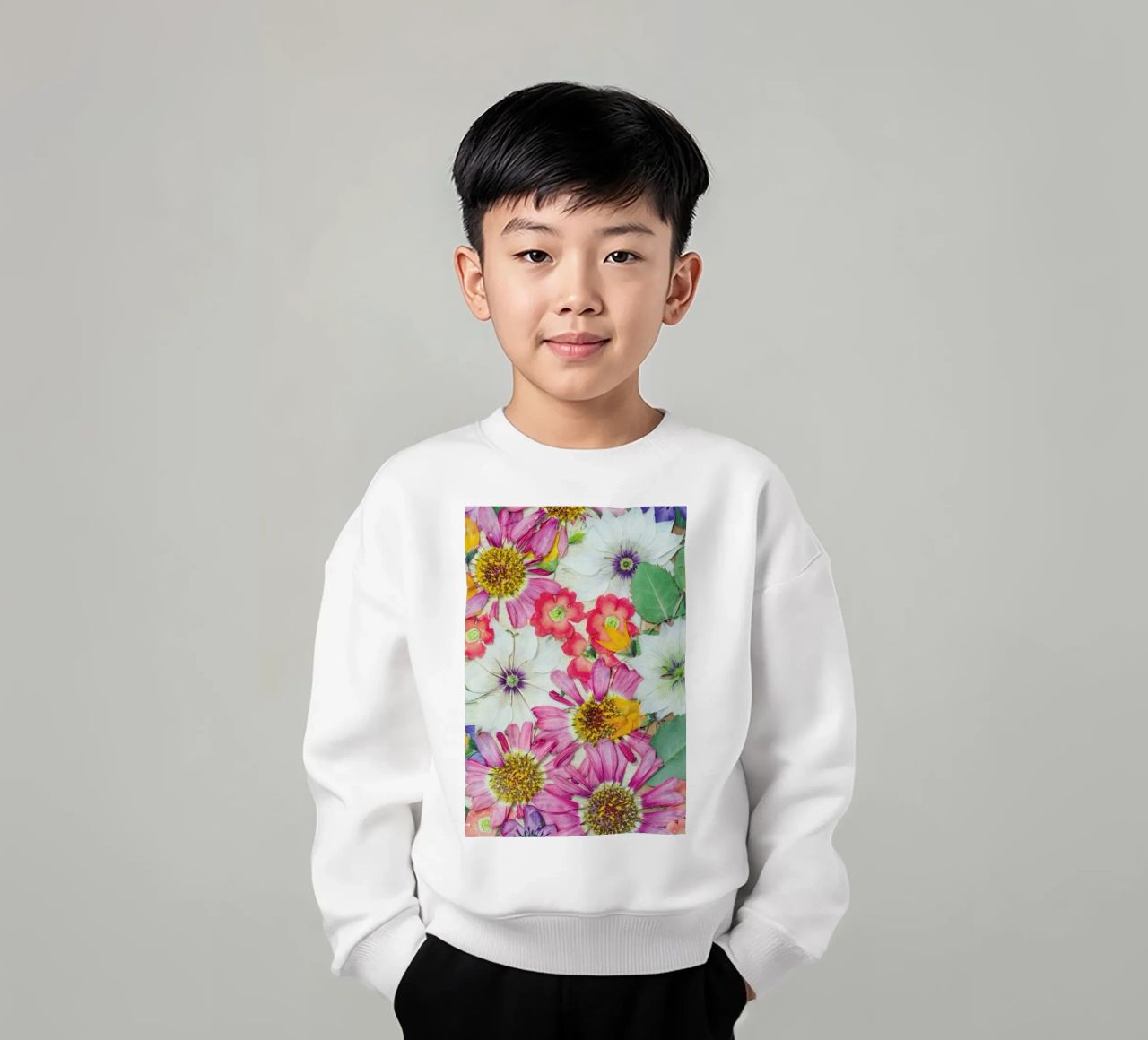 Fragile Flowers felpa bambino da Curious Collections by Marielle Leenders