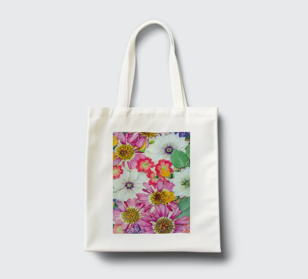 Fragile Flowers borsa in juta da Curious Collections by Marielle Leenders