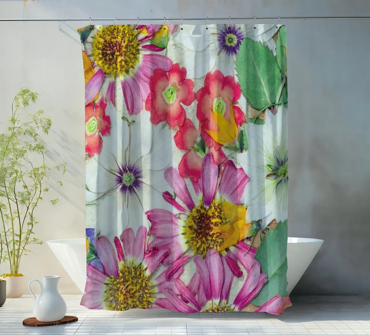 Fragile Flowers tenda da doccia da Curious Collections by Marielle Leenders