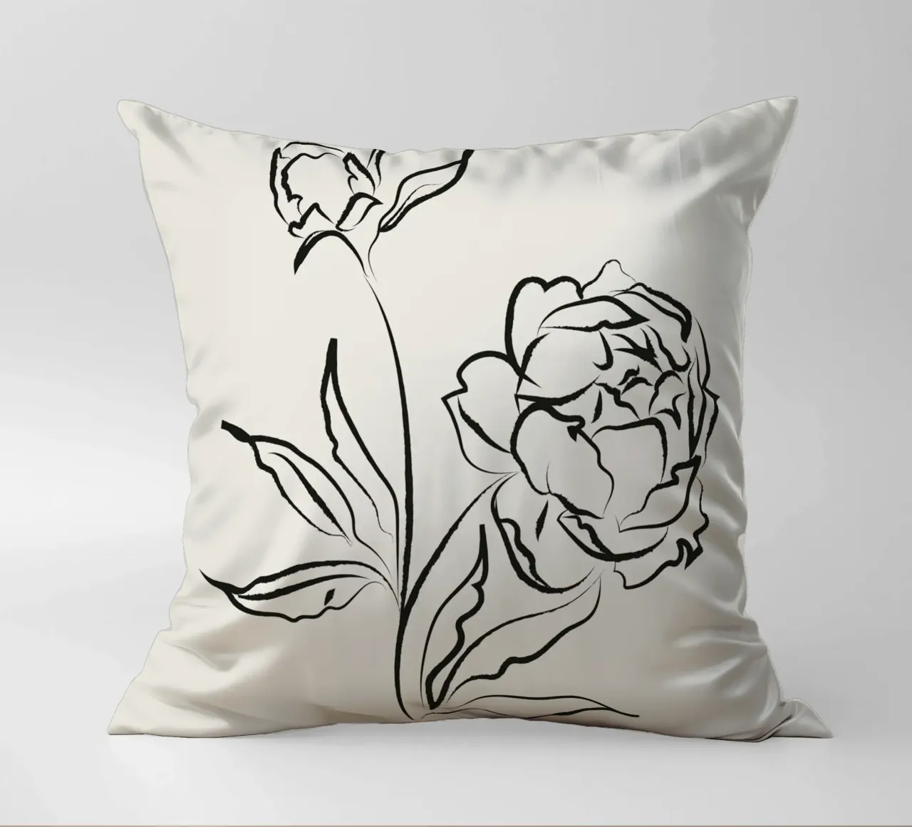 Harmonic Lines No 81 decorative cushion by treechild