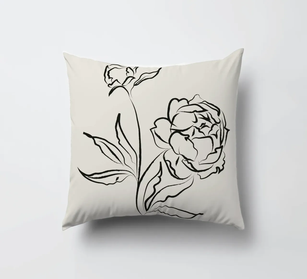 Harmonic Lines No 81 decorative cushion by treechild