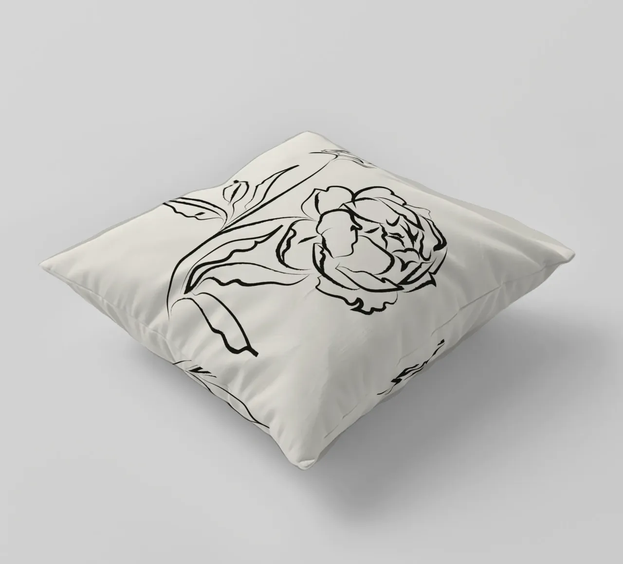 Harmonic Lines No 81 decorative cushion by treechild