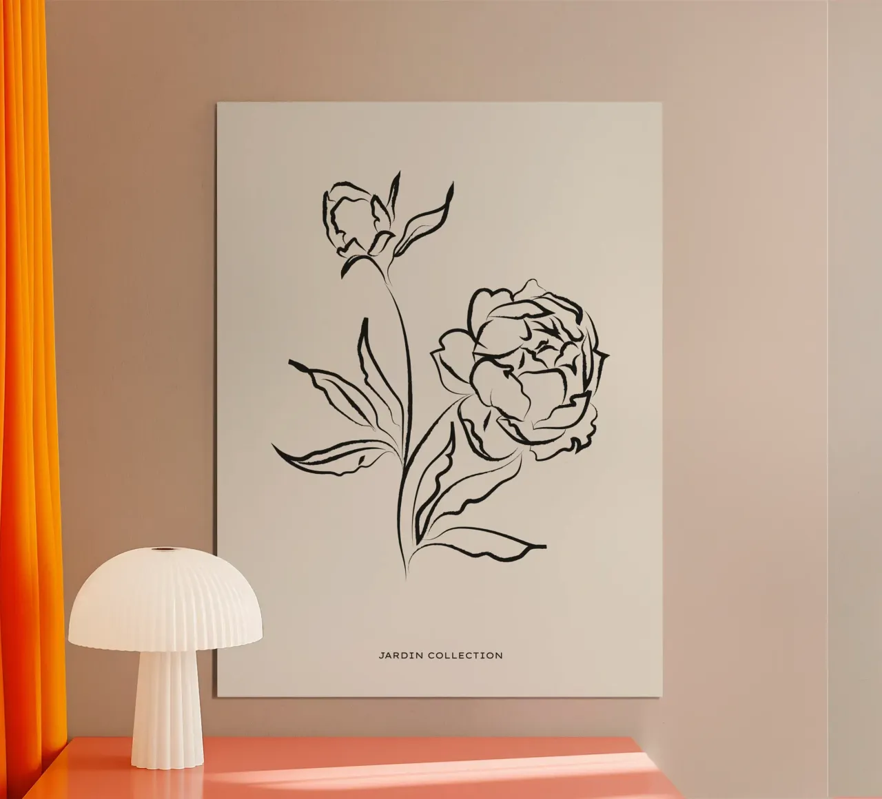 Harmonic Lines No 81 poster con telaio in plastica da treechild