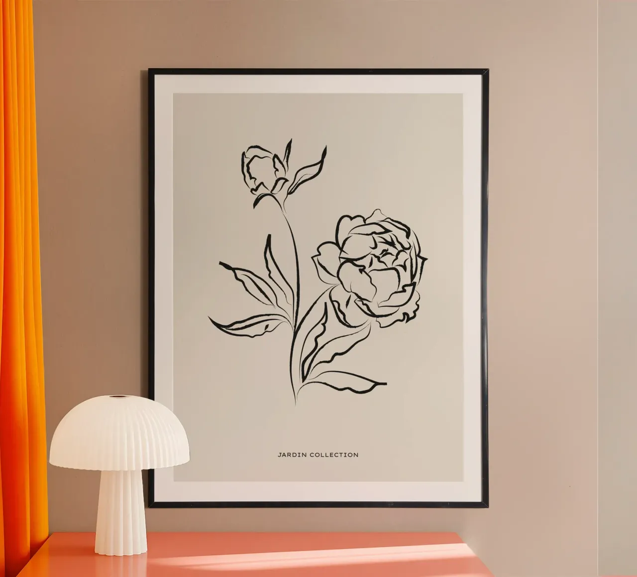 Harmonic Lines No 81 poster con telaio in plastica da treechild