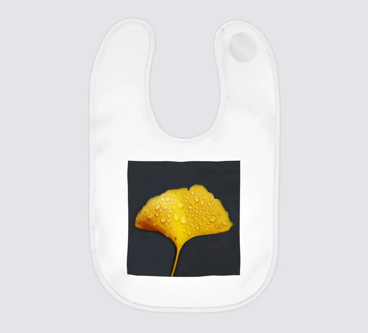 Foglie di ginkgo e gocce di rugiada bavaglino da Teresa André