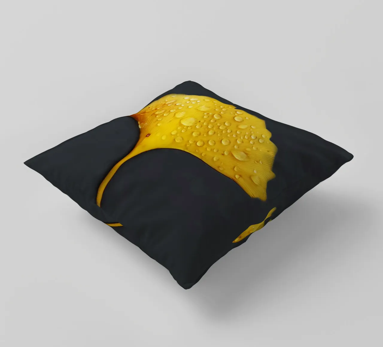 Foglie di ginkgo e gocce di rugiada cuscino da Teresa André