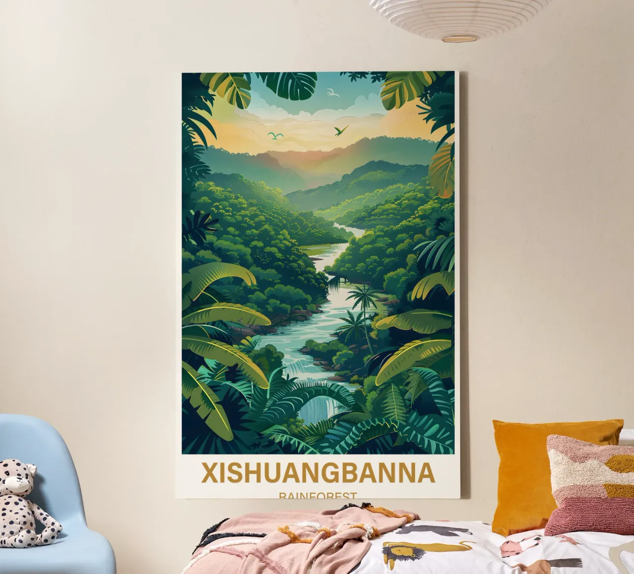 Xishuangbanna Rainforest canvas by Wanderlust Vibes