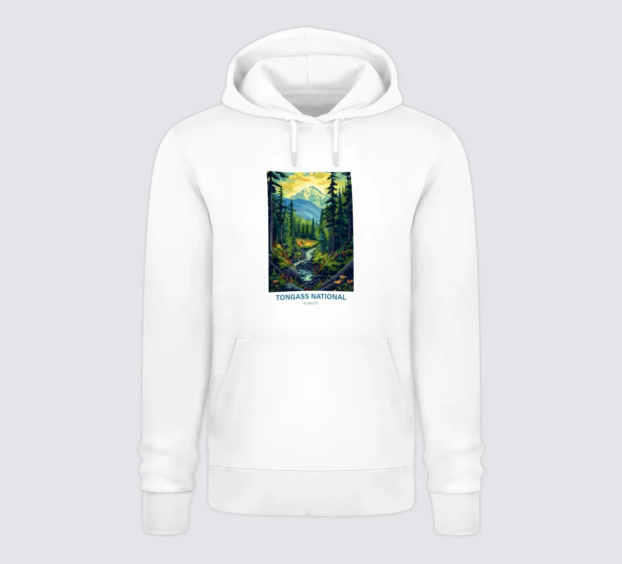 Foresta nazionale di Tongass felpa con cappuccio da Wanderlust Vibes