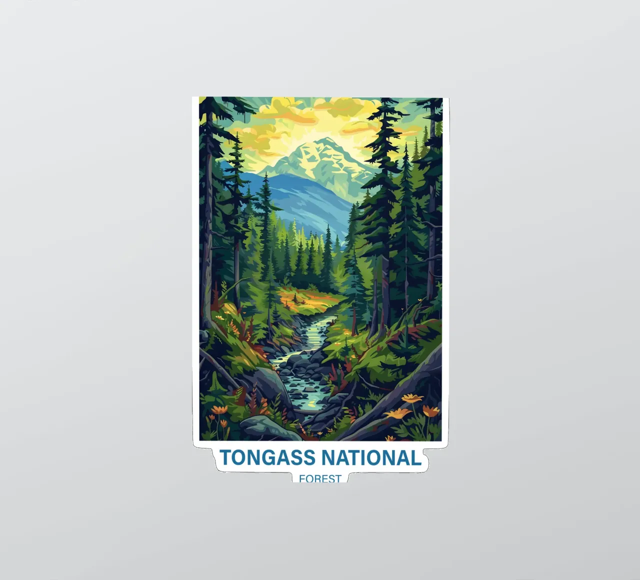 Tongass National Forest sticker by Wanderlust Vibes