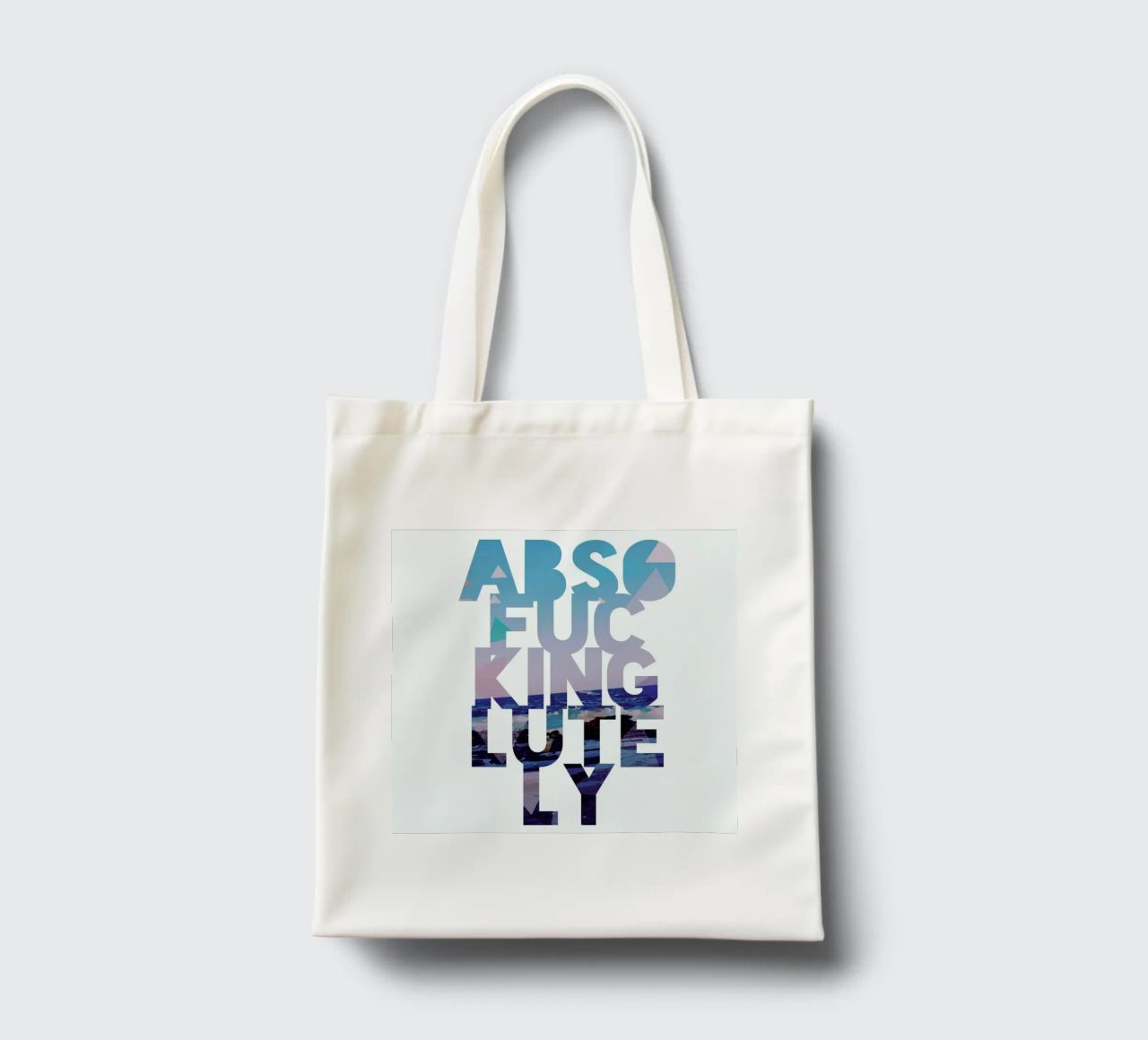 Abso...lutely! II borsa in juta da Leah Flores