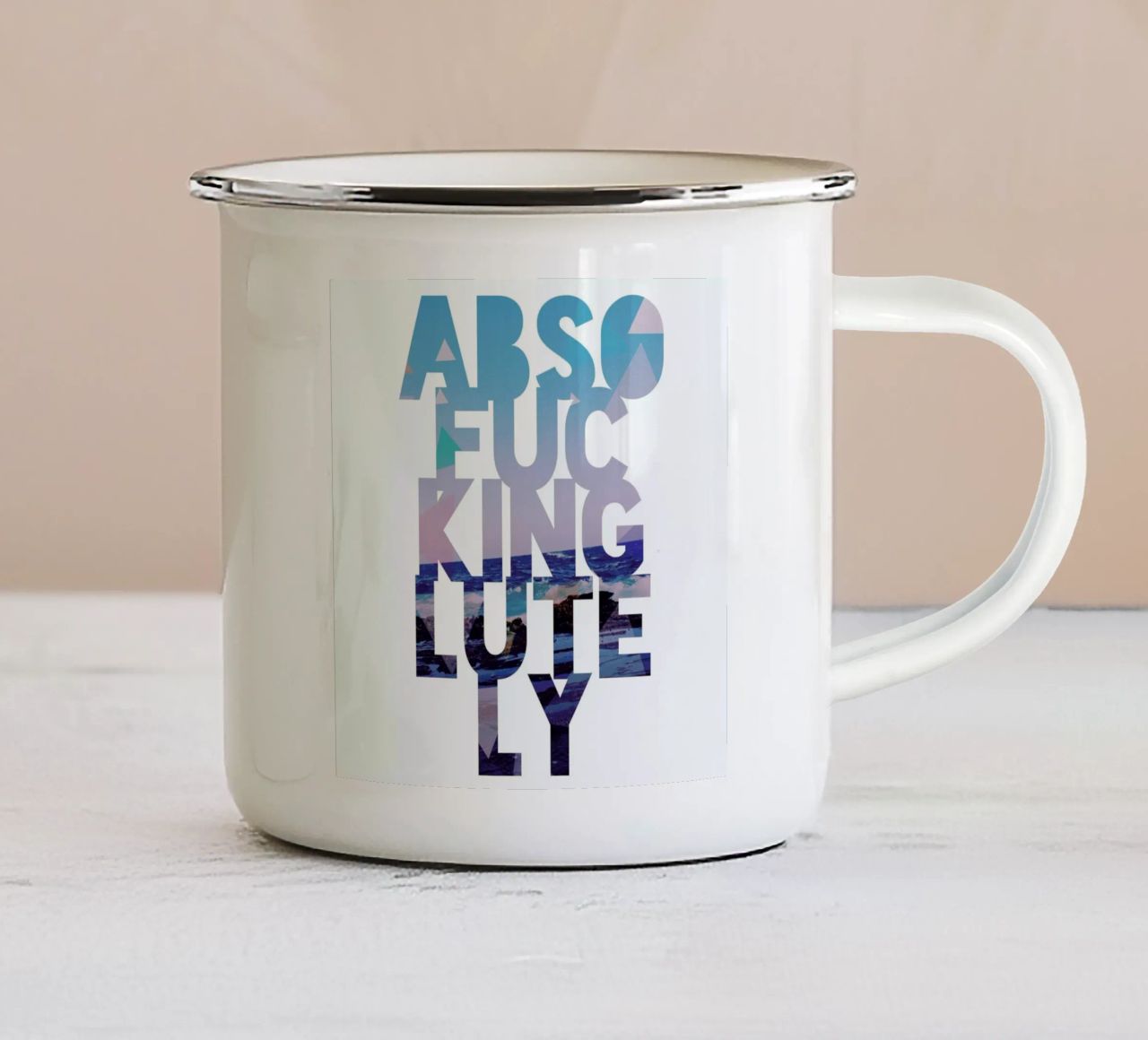 Abso...lutely! II tazza in smalto da Leah Flores