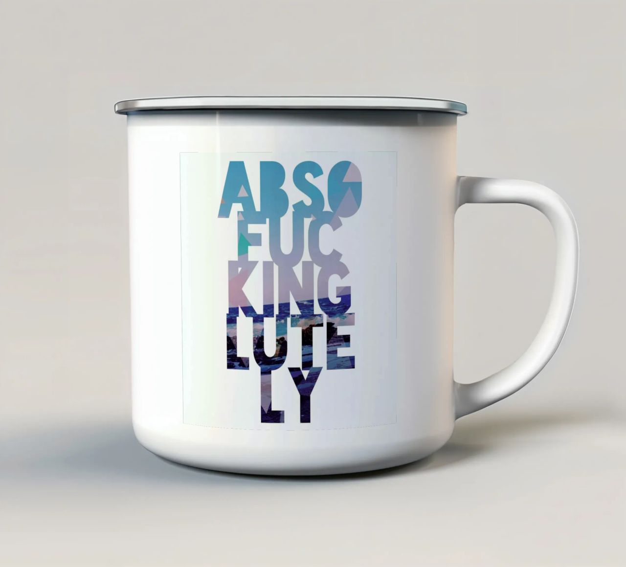 Abso...lutely! II tazza in smalto da Leah Flores