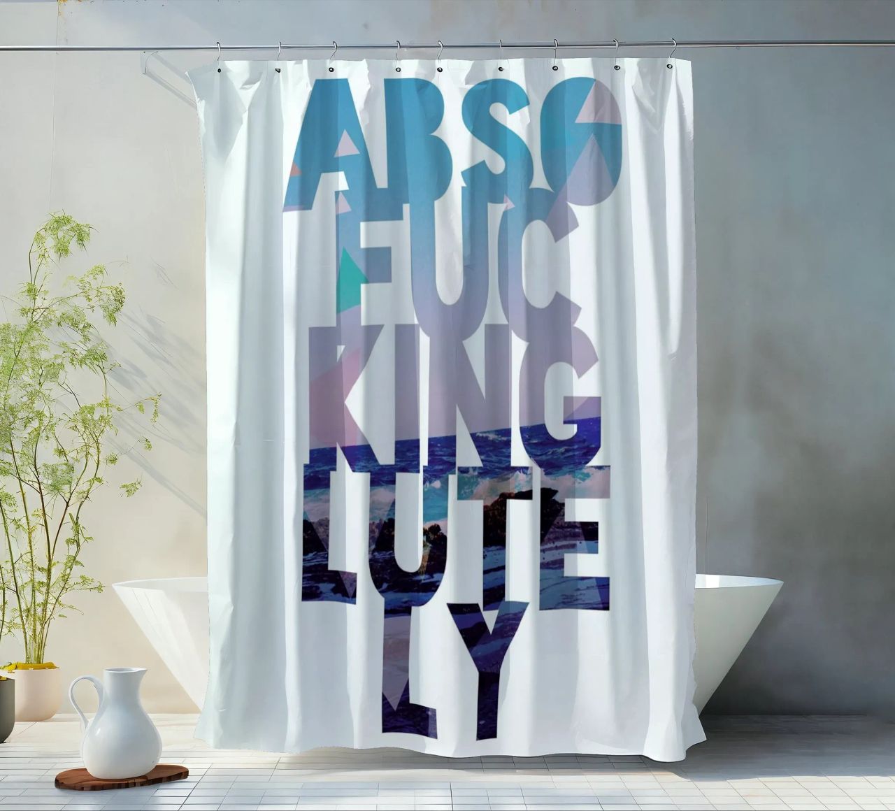 Abso...lutely! II tenda da doccia da Leah Flores