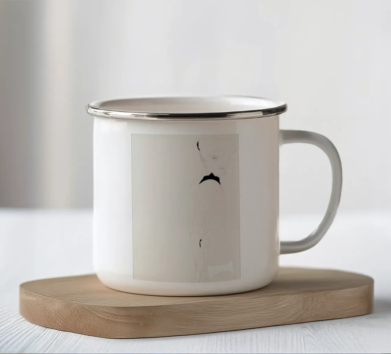 [apˈzɛnt] II taza de esmalte de Julia Danckwerth