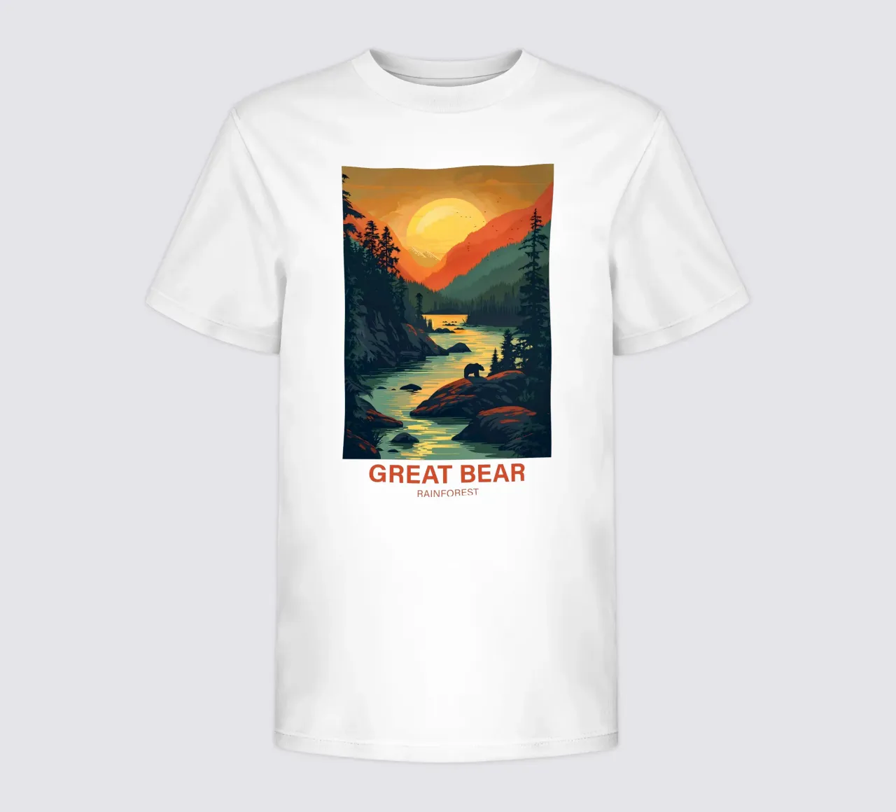 Great Bear Rainforest kids t-shirt by Wanderlust Vibes